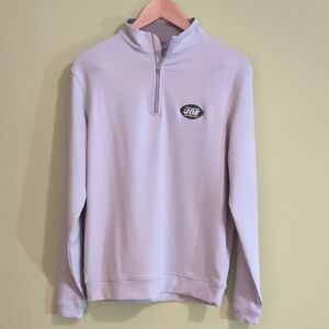 Peter Millar Light Gray Quarter-Zip Pullover